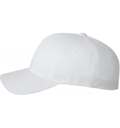 Baseball Caps Yp Ff Cool & Dry PIQ Mesh Cap - White - CN112KCA2YB $9.58