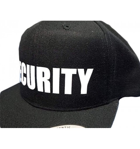 Baseball Caps Security Baseball Cap Hat Snapback by 6ixset - Flexfit Yupoong 6089M 6-Panel Black - CA192D0Y8SD $25.88