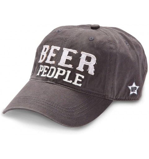 Baseball Caps We People Beer People Baseball Cap Hat with Adjustable Strap- Gray - CT12IRDGREL $18.06