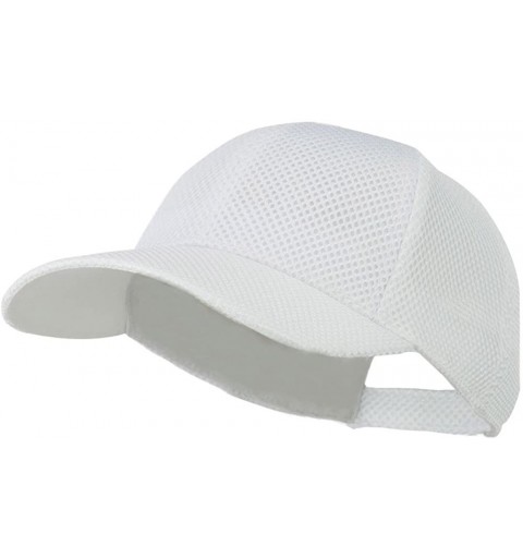 Baseball Caps Air Mesh Polyester Cap - White - C111LUGVZRR $10.37