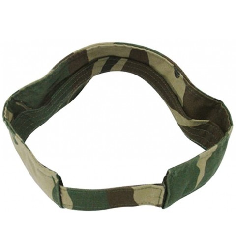Visors Camouflage Pattern Washed Outdoor Sun Visor - Camo - CR12CUEKPX7 $11.04