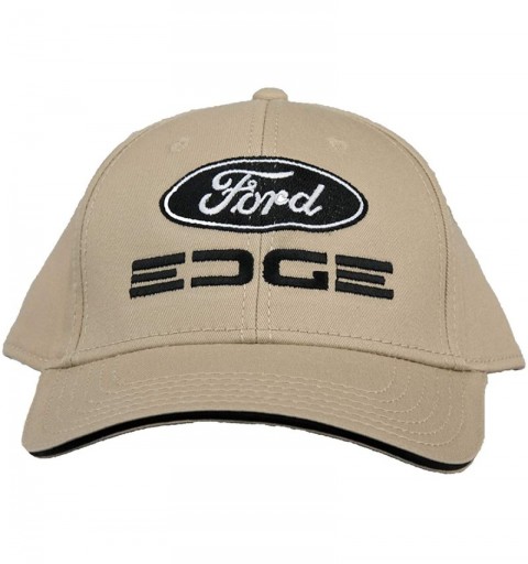 Baseball Caps Ford Edge Hat Embroidered Cap - Khaki - C112O1C39DK $18.53
