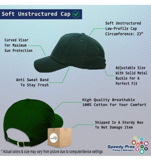 Baseball Caps Custom Soft Baseball Cap Santa Hat Embroidery Dad Hats for Men & Women - Forest Green - CN18SMS9MUS $11.07
