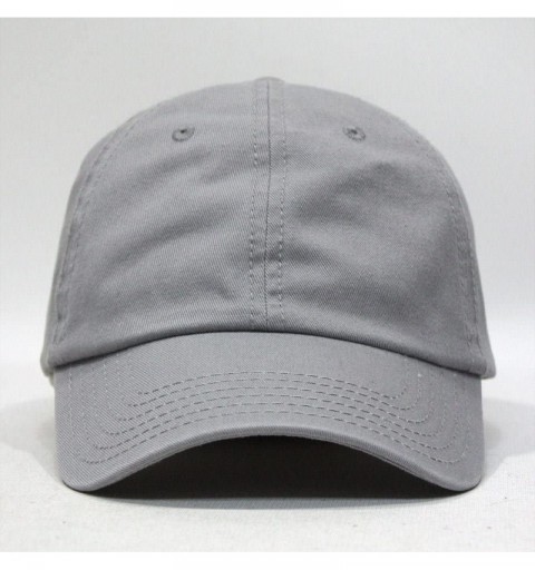 Baseball Caps Vintage Washed Cotton Adjustable Dad Hat Baseball Cap - Gray - CD192W4Q50S $14.72