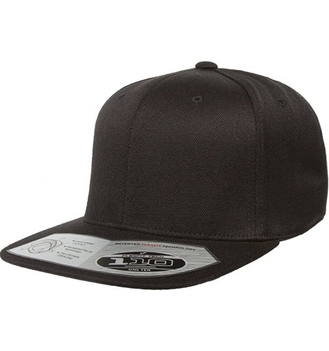 Baseball Caps One Ten Wool Cap - Snapback - 110F/T - Black - CS12LLJ8BKV $12.74