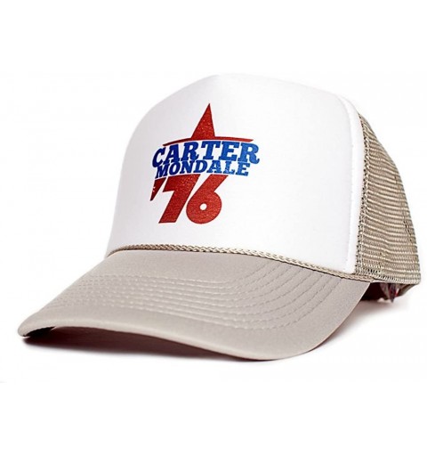 Baseball Caps Jimmy Carter Walter Mondale 76 Presidential Cap Unisex-Adult Hat Multi - Gray/White - C7128HCQBCF $9.70