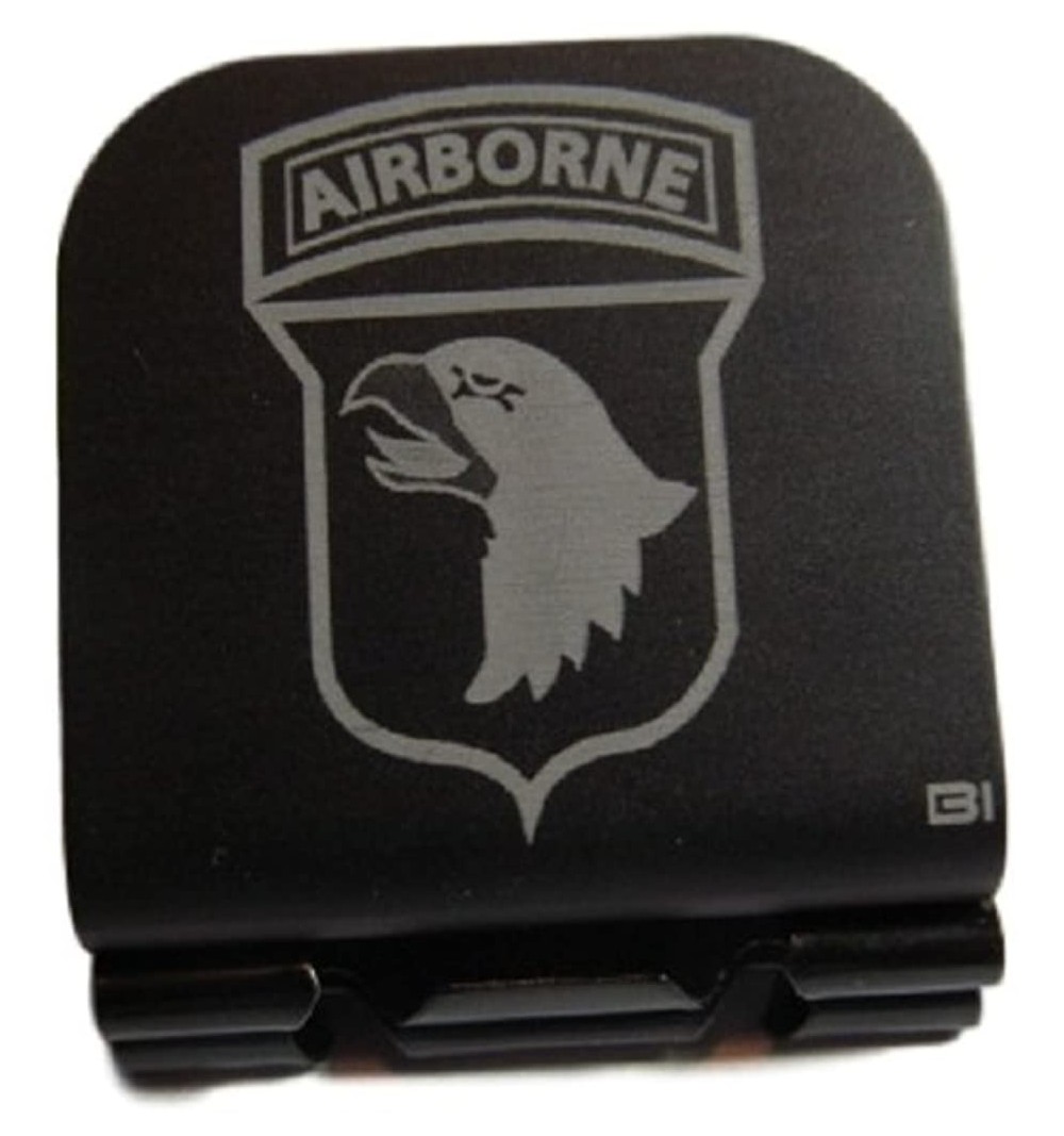 Baseball Caps 101st Airborne Patch Laser Etched Hat Clip Black - C012GD0NNP1 $15.09