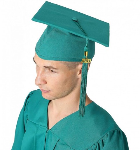 Skullies & Beanies Unisex Adult Matte Graduation Cap with 2020 Tassel - Emerald - C711SBEC1N3 $14.24