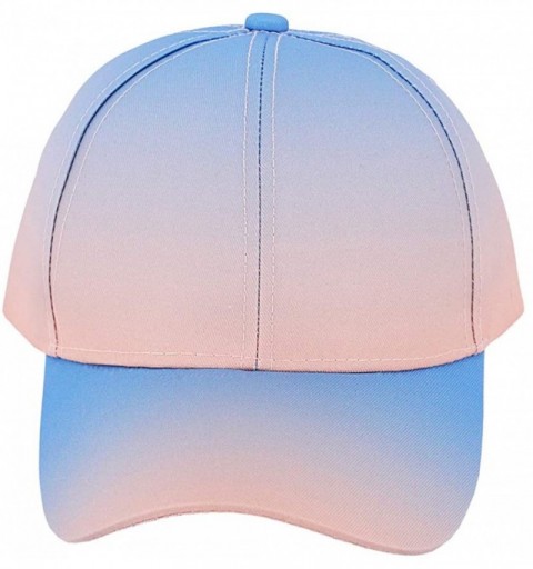 Skullies & Beanies Multicolored Baseball Cap Adjustable Ponytail Hat Breathable Pnybon Cap for Women and Men - Blue - CY1986O...