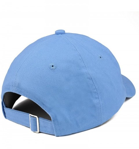 Baseball Caps Cat Mom Text Embroidered Unstructured Cotton Dad Hat - Carolina Blue - CH18S852GEL $15.30