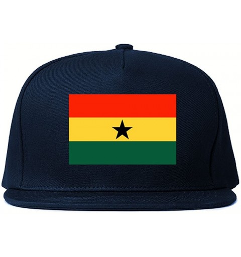 Baseball Caps Ghana Flag Country Printed Snapback Hat Cap - CU12ILPAHQD $21.49