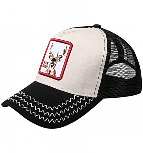 Baseball Caps Animal Buck-Fever Hat Farm Snapback-Trucker Baseball Cap - Beige - CJ18RMNN2CC $7.55
