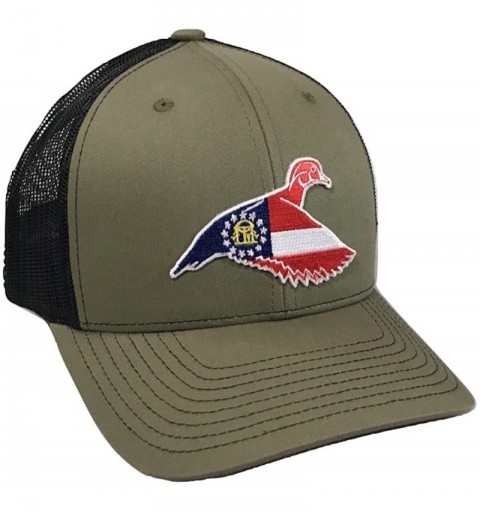 Baseball Caps GA Woodie - Adjustable Cap - Loden/Black - CL18C7WC86R $30.99