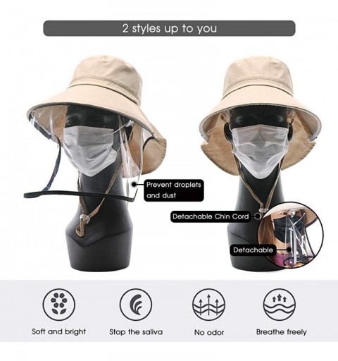 Sun Hats Womens Collapsible Bucket Hat Sun Protection Summer UPF 50 String Golf Garden Hiking 56-59cm - 1005-khaki - CE18KMG4...