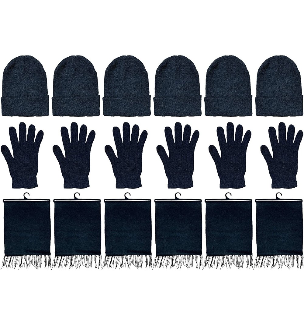 Skullies & Beanies Winter Beanies- Wholesale Bulk Cold Weather Thermal Warm Stretch Skull Cap- Mens Womens Unisex Hat - CG18A...