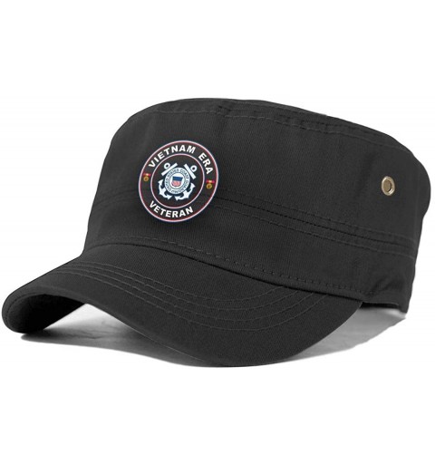 Baseball Caps U.S. Coast Guard Vietnam Era Veteran Vintage Unisex Adult Army Caps Fitted Flat Top Corps Hat Baseball Cap - C7...