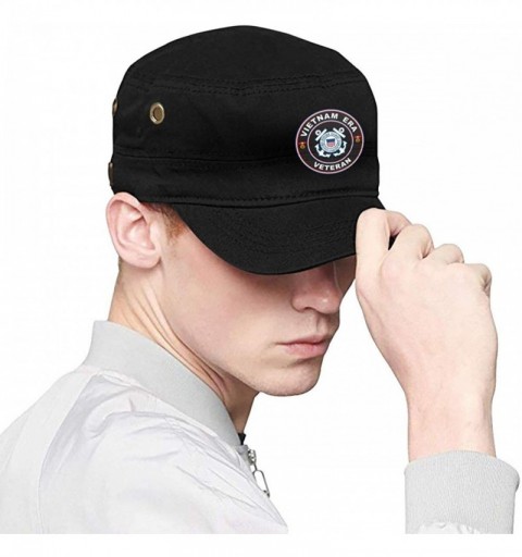 Baseball Caps U.S. Coast Guard Vietnam Era Veteran Vintage Unisex Adult Army Caps Fitted Flat Top Corps Hat Baseball Cap - C7...