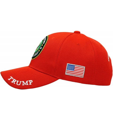 Baseball Caps Trump 2020 Keep America Great Embroidery Campaign Hat USA Baseball Cap - Usa Emblem- Red - CX18W7OXEKS $12.45