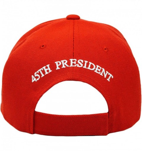 Baseball Caps Trump 2020 Keep America Great Embroidery Campaign Hat USA Baseball Cap - Usa Emblem- Red - CX18W7OXEKS $12.45
