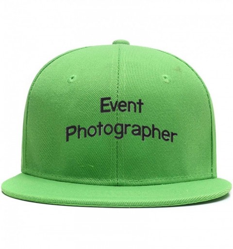 Baseball Caps Hip Hop Snapback Casquette-Embroidered.Custom Flat Bill Dance Plain Baseball Dad Hats - Green - CL18HK79I5Z $15.11