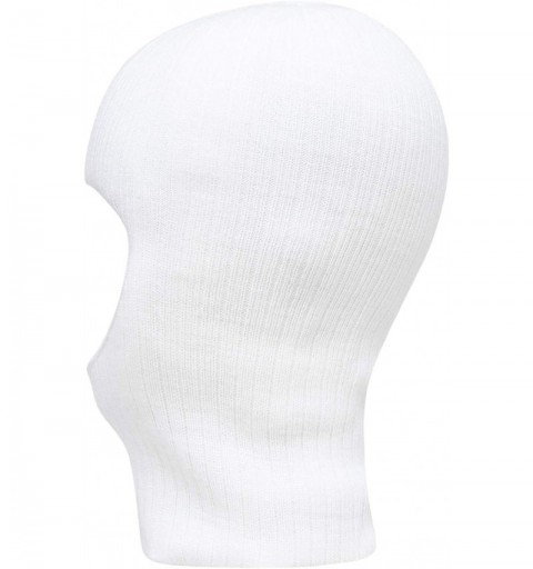 Skullies & Beanies One Hole Thinsulate Flex 100 Gram Facemask - Made in USA - White - C4180ZARATL $14.22