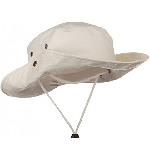 Cowboy Hats Extra Big Size Brushed Twill Aussie Hats - Beige - C211M5D544T $28.98