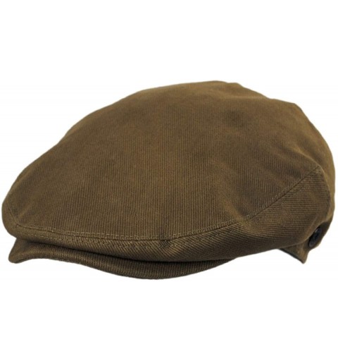 Newsboy Caps Lightweight Classic Cotton Ivy/Newsboy/Paperboy/Flat Cap Hat with Fixed Sizing and Satin Lining - Olive Green - ...