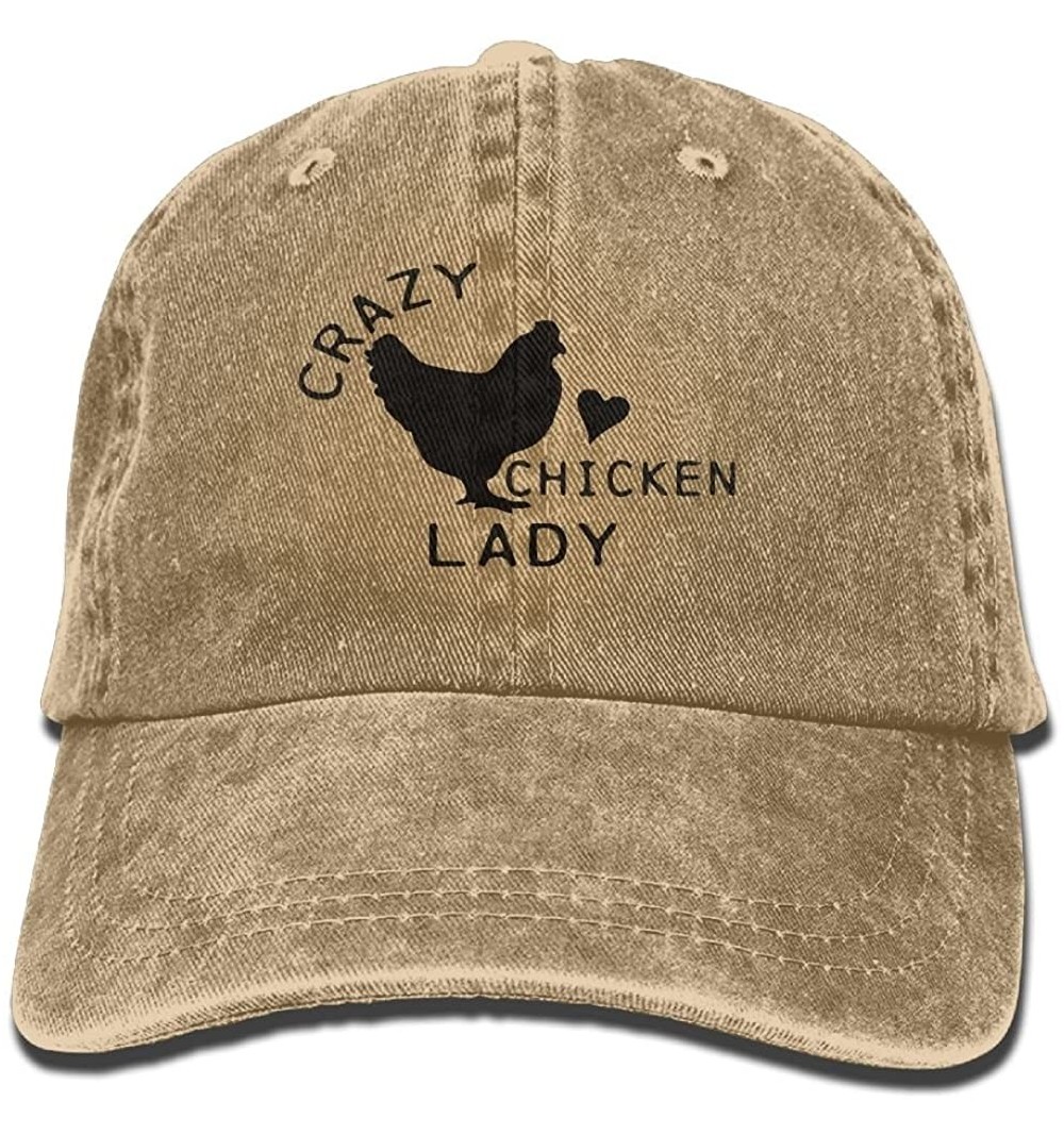 Cowboy Hats Crazy Chicken Trend Printing Cowboy Hat Fashion Baseball Cap for Men and Women Black - Natural - CV1804HAIA3 $15.25