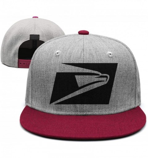 Baseball Caps Mens Womens USPS-United-States-Postal-Service-Logo- Printed Adjustable Dad Hat - Burgundy - CR18NNRT9US $19.79