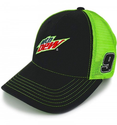 Baseball Caps Chase Elliott 2020 MTN Dew Sponsor Mesh Hat Black Green - C1195EKXR3S $26.41