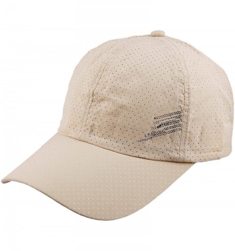 Baseball Caps Sport Sun Hat- Adjustable Baseball Cap Dry Quick Weightlight Mesh Hats - 015-apricot - CJ12L0USFBB $10.25