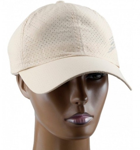 Baseball Caps Sport Sun Hat- Adjustable Baseball Cap Dry Quick Weightlight Mesh Hats - 015-apricot - CJ12L0USFBB $10.25