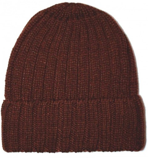 Skullies & Beanies Solid Pom Pom Knit Beanie Hat - Sold Beanie Brown - CI128IU1BQ7 $10.96