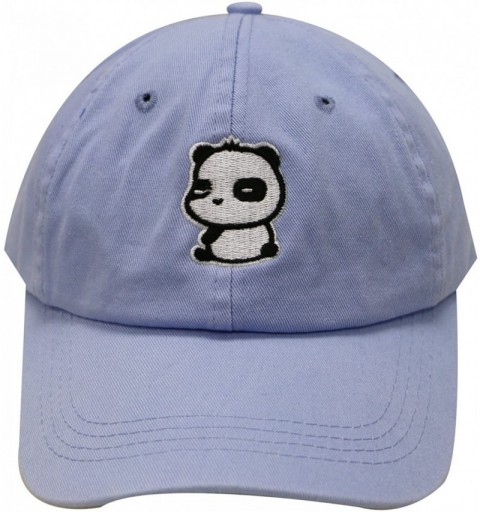 Baseball Caps Cute Panda Cotton Baseball Cap - Sky - C812I8W5CTR $13.55