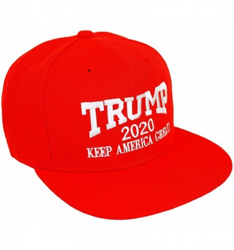 Baseball Caps Trump 2020 Keep America Great Embroidery Campaign Hat USA Baseball Cap - Snapback- Red - CK18KRI5SCX $13.91