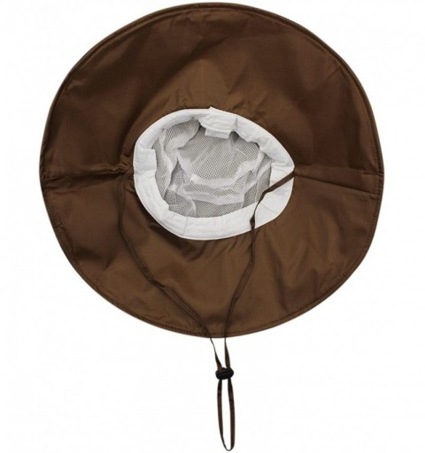 Sun Hats Women Summer Rain Hat UV UPF 50 Sun Protection Wide Brim Hat Sun Hat Foldable Bucket Hat - Brown - CK18CMY7342 $14.74
