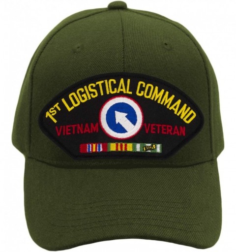 Baseball Caps 1st Logistical Command - Vietnam Hat/Ballcap Adjustable One Size Fits Most - Olive Green - CK18OQWQLTX $26.72