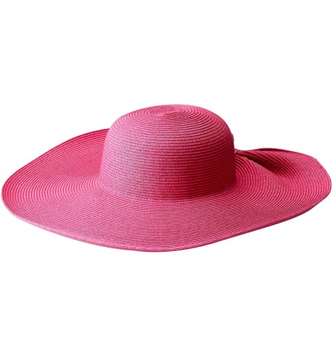 Sun Hats Women's Ultrabraid Sun Brim with a Gathered Back Style - Once Size - Hot Pink - CW1806TK22O $22.52