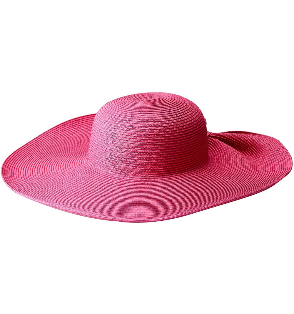 Sun Hats Women's Ultrabraid Sun Brim with a Gathered Back Style - Once Size - Hot Pink - CW1806TK22O $22.52