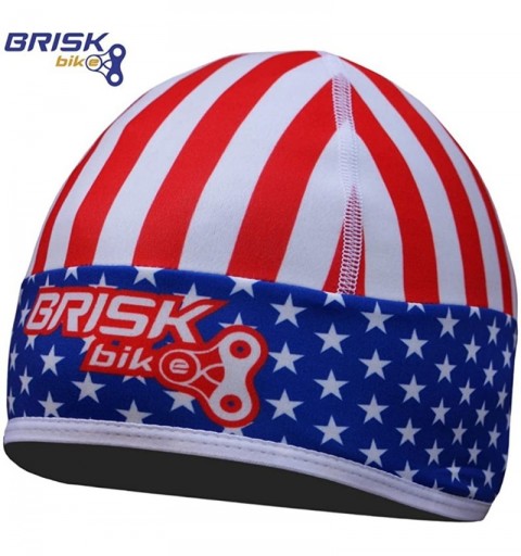 Skullies & Beanies Cycling Cap - Usa Flag - CX12B1YBD2T $15.30