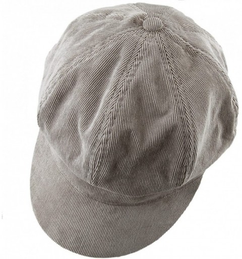 Newsboy Caps Newsboy Hat-Plain Cabbie Visor Beret Gatsby Ivy Caps for Women - Grey(corduroy) - CU188GINN83 $9.66