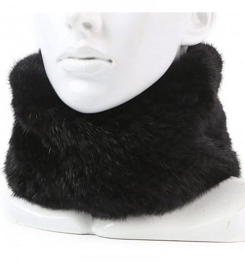 Cold Weather Headbands Womens Winter Headbands Real Knitted Mink Fur Earmuff Hat Strong Elasticity - Brown - C3128R350FX $33.32