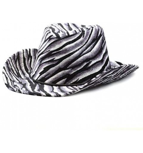 Cowboy Hats 200Cowboy Western Style Animal Print Cowboy Hat - Black Brown - CU126ZH2OMZ $34.33