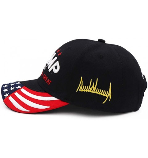 Baseball Caps Trump 2020 Keep America Great Campaign Embroidered USA Flag Hats Baseball Trucker Cap for Men and Women - C9193...