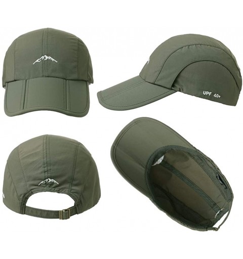 Baseball Caps Waterproof UV Foldable Baseball Cap w/Detachable Flap Quick-Dry Sun Protection - 99745_armygreen - C718I0XWIS7 ...