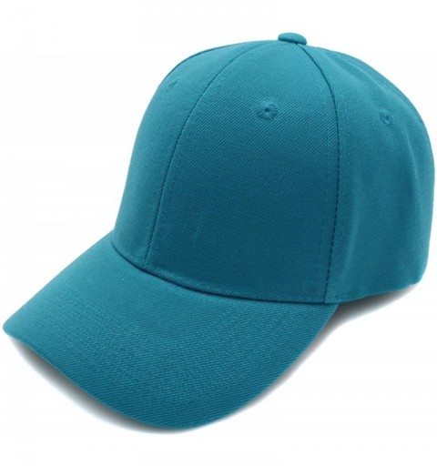Baseball Caps Baseball Cap Men Women - Classic Adjustable Plain Hat - Aqua - C917YIZXDK9 $6.92