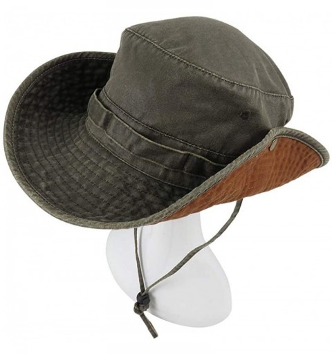 Sun Hats Bucket Hat Wide Brim UV Protection Sun Hat Boonie Hats Fishing Hiking Safari Outdoor Hats for Men and Women - CR18UE...