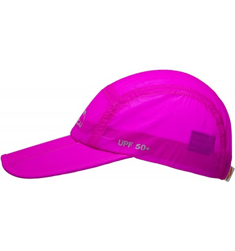 Sun Hats UPF50+ Protect Sun Hat Unisex Outdoor Quick Dry Collapsible Portable Cap - B1-rose Red - CG183GTCYDQ $15.61