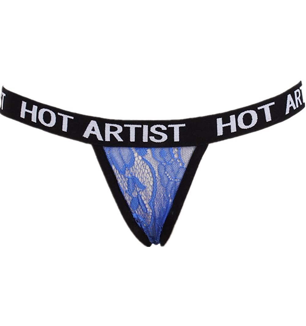 Bucket Hats Women Sexy G-String Thong Respctful✿ Sheer Lace Erotic Underwear T-Back Panties Low Waist Midnight Underpants - C...