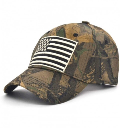 Baseball Caps Baseball Cap Low Profile American USA Flag Hat Adjustable Camo Mesh Unisex Caps - Camo - C918R9597W6 $12.42
